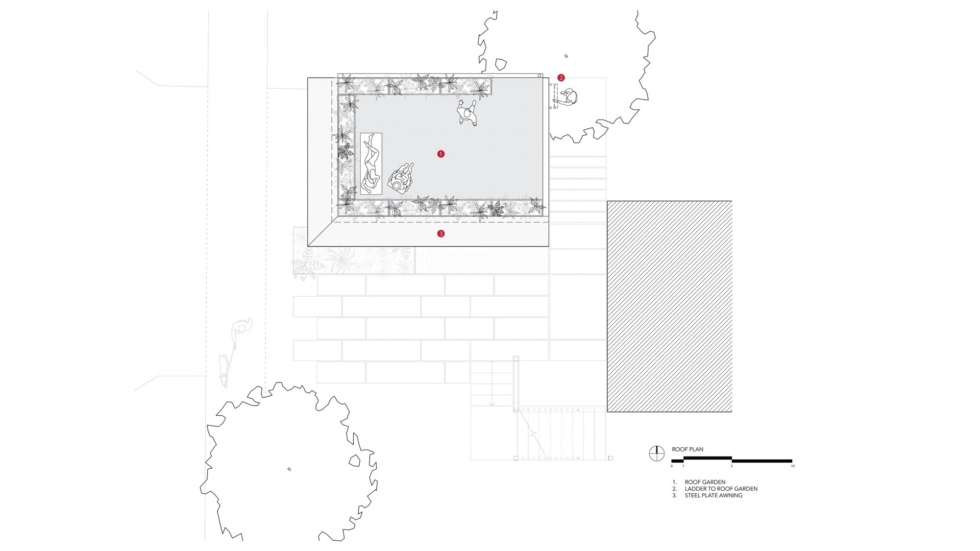 GARAGE 30 ROOF PLAN