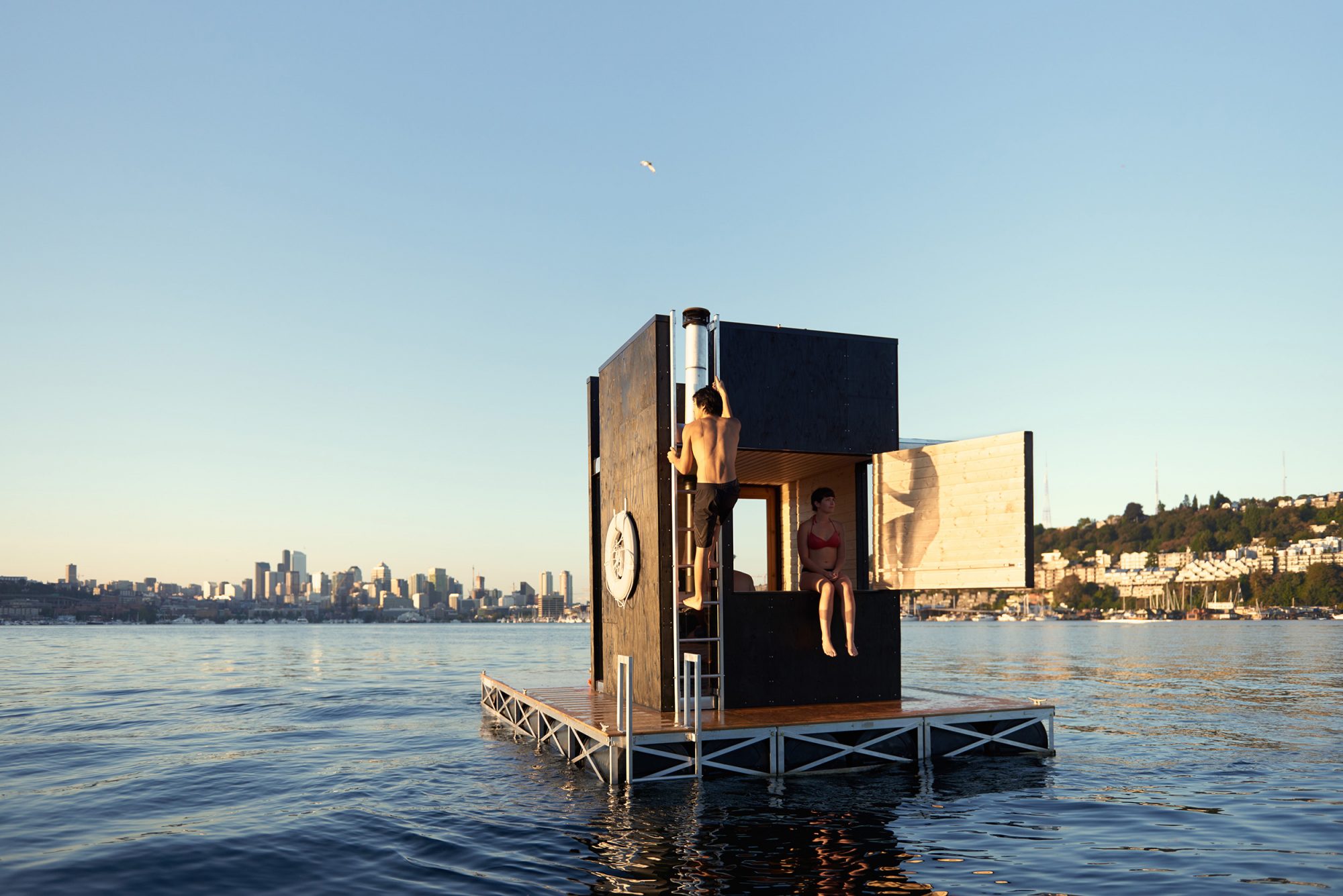 FLOATING SAUNA OPENED