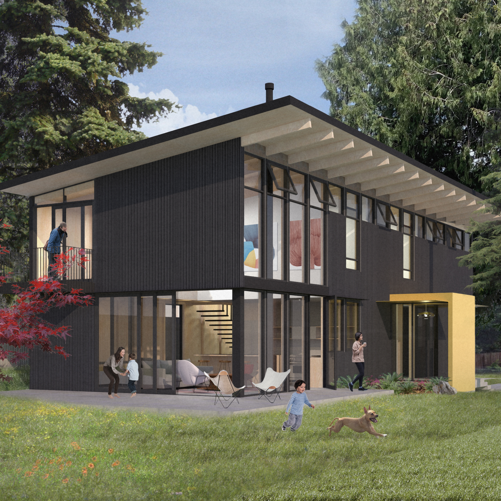 EAMES HOUSE CONCEPT RENDERING